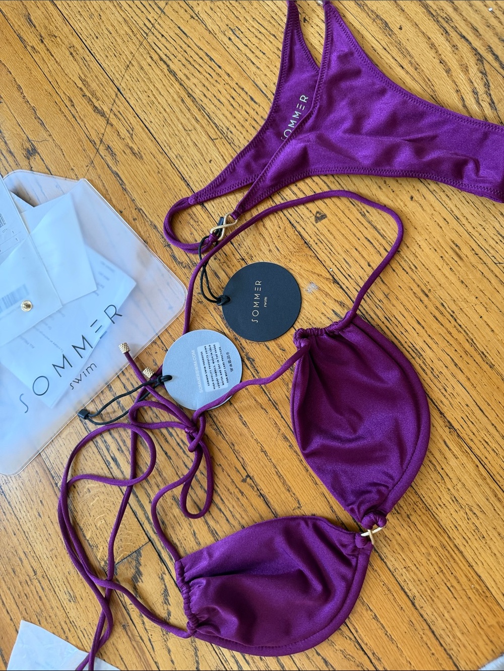 Liora Plum Caspia Bikini Top & Bottom Set - Plum - Picture 6 of 7